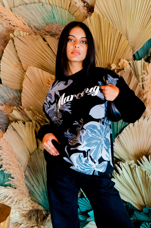 FLORAL NOIR SWEATSHIRT