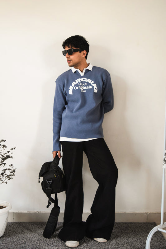 FULL SLEEVE RIB SWEATER