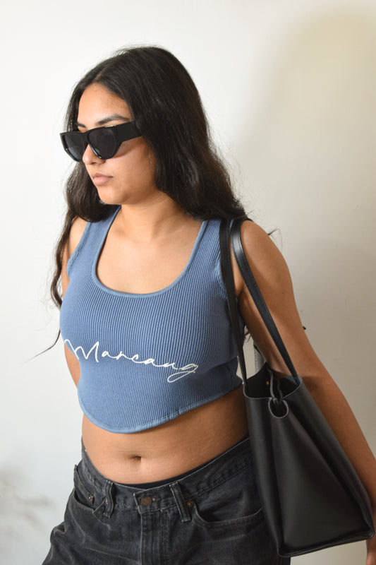 TERRY LUXE CROP TOP